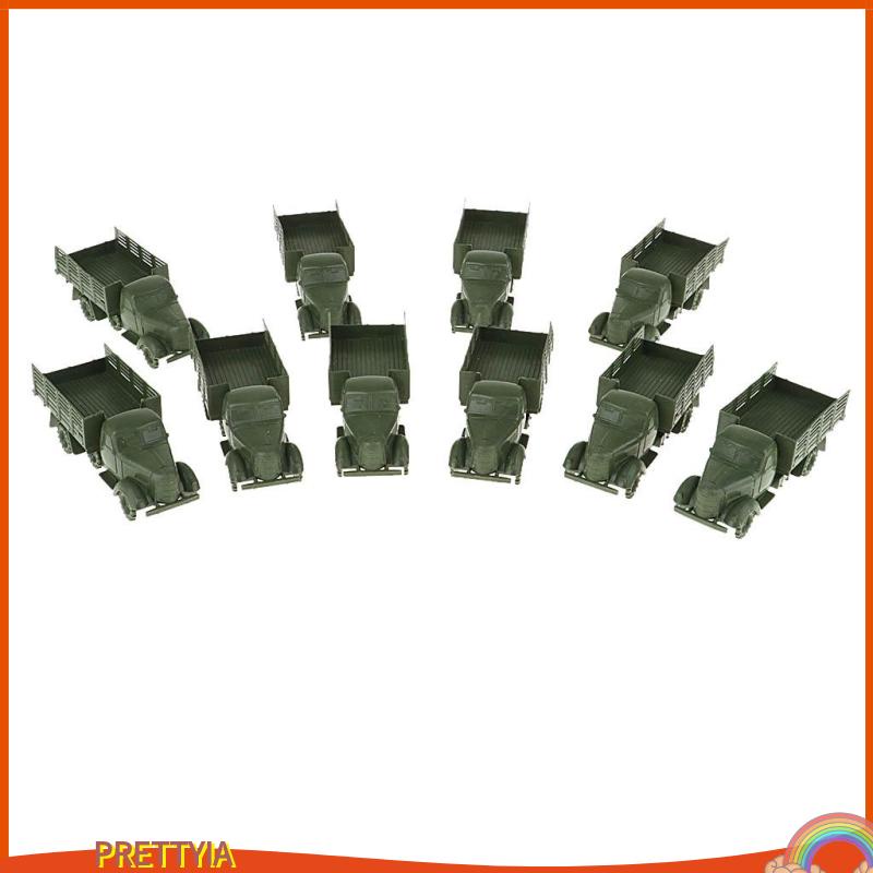 Set 10 Mô Hình Xe Tải Quân Đội Đồ Chơi Cho Bé
