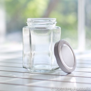 RẺ VÔ ĐỊCH - HŨ THỦY TINH LỤC GIÁC ĐỰNG THỰC PHẨM 180ML