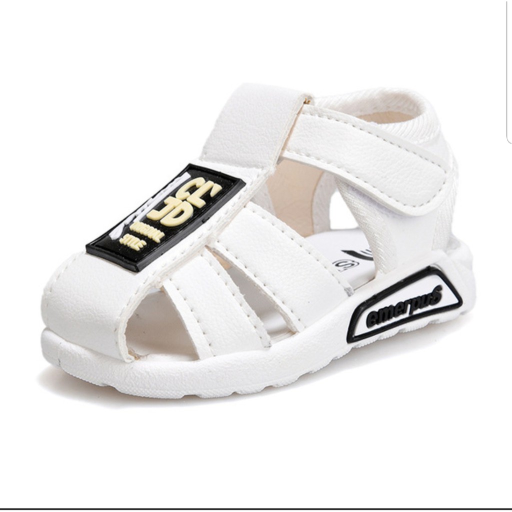 Sandal Tập Đi Trẻ Em JD Đen Trắng size 16-21