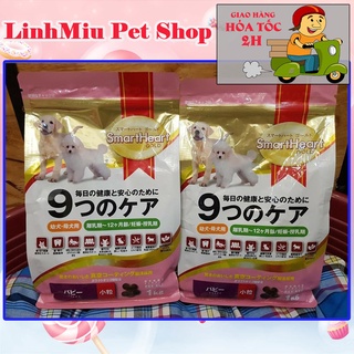 Thức ăn hạt cho chó con dưới 1 tuổi Poodle, Pug, bắc kinh lai nhật, phốc, maltese Smartheart Gold  pupy 1kg