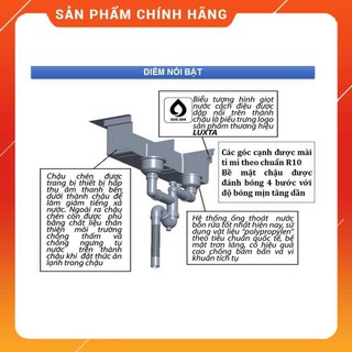 Chậu rửa chén Luxta LC 8046K-3.0
