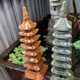 Tượng THÁP CAOTRANG TRÍ HỒ CÁ-HÒN NON BỘ