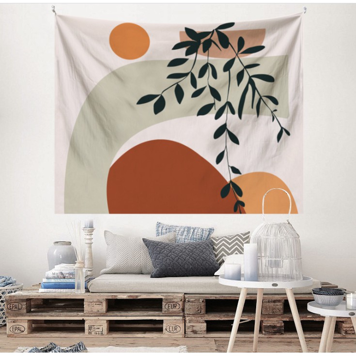 (150x130cm) Vải treo tường Decor phòng phong cách trừu tượng MORANDI | BigBuy360 - bigbuy360.vn