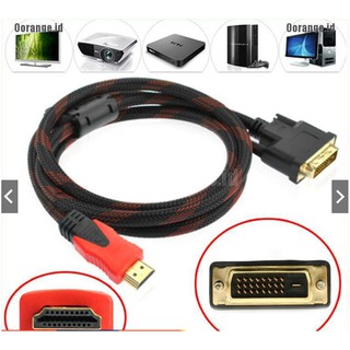 [PhuKienGiaRe] Dây chuyển đầu DVI-D Male thành HDMI và ngược lại tốc độ cao 1.5m siêu bền