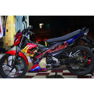 tem rời raider xăng cơ đỏ đen redbull