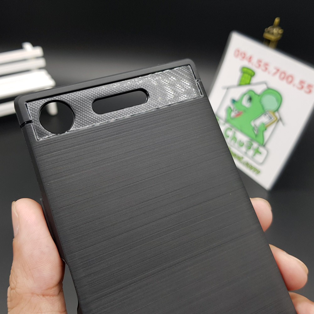 [Loại Tốt] Ốp Lưng Sony XZ1 Dẻo Carbon Phay Xước Chống Sốc