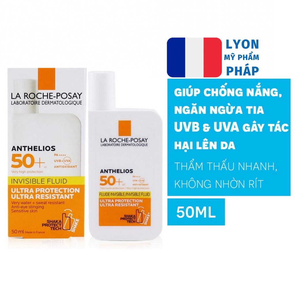 ✅ (HÀNG CHUẨN AUTHENTIC) Kem chống nắng La Roche-Posay Anthelios Shaka Fluide SPF 50+