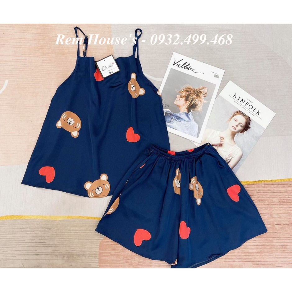 bộ lụa 2 dây lụa satin nhiều màu dễ thương | BigBuy360 - bigbuy360.vn