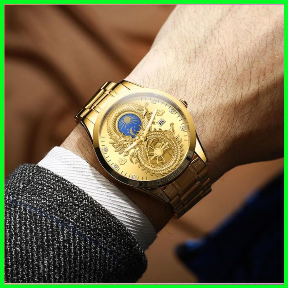 Đồng hồ nam fngeen chính hãng dây thép cao cấp mặt rồng đẹp (tặng kèm hộp và pin dự phòng) | BigBuy360 - bigbuy360.vn