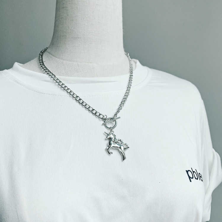 [Giao Hàng Miễn Phí] Dây Chuyền Kỳ Lân OT Khóa 223954Dây Chuyền Phong Cách Hip Hop Cá Tính Cho Nam Nữ