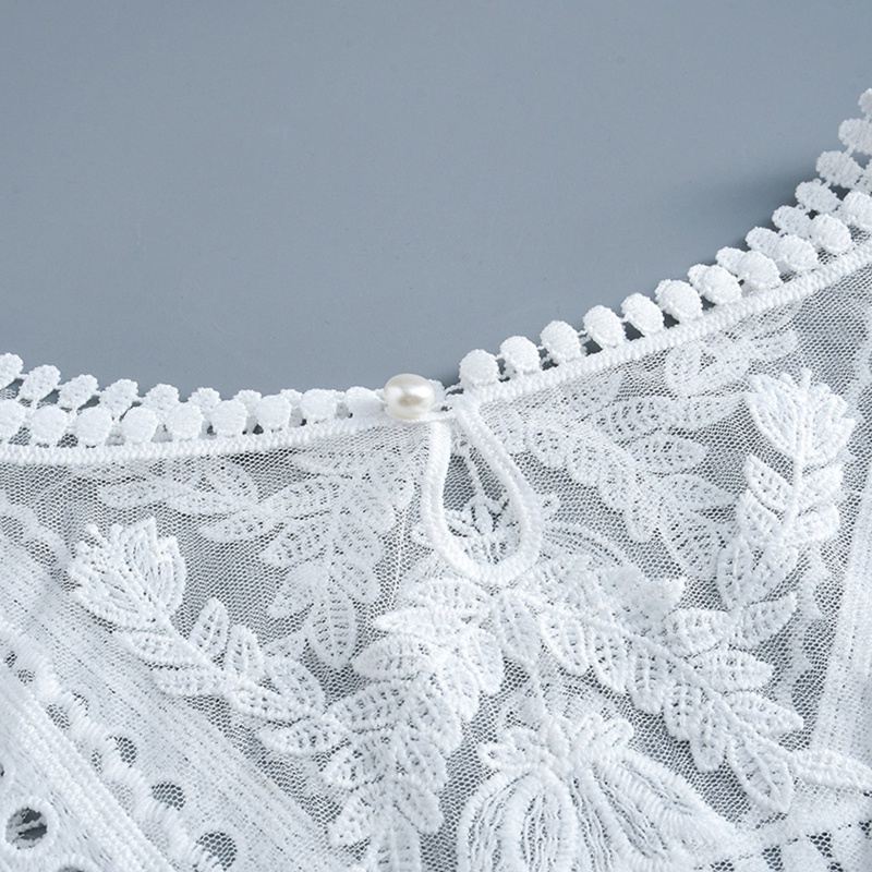 Khăn Choàng Cổ Ren Rỗng Chống Nắng May Đầm Cưới Mùa Hè
