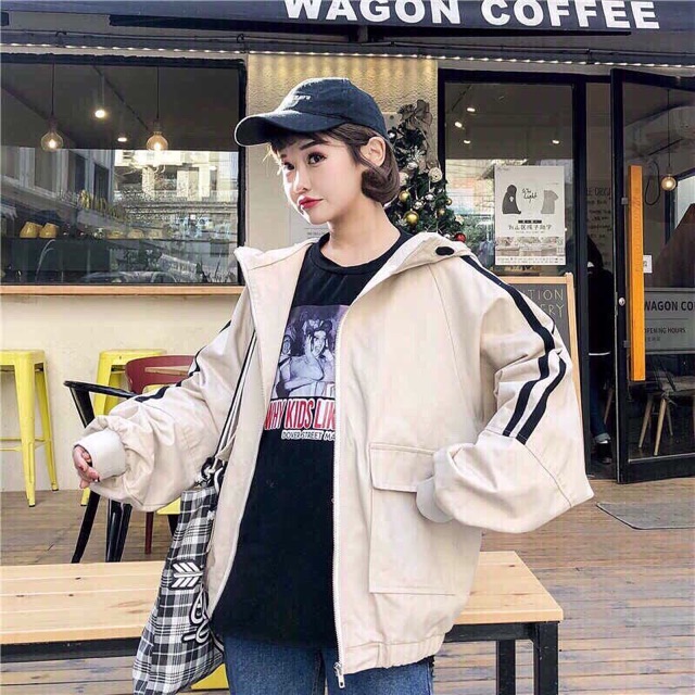 [ SALE SỐC ]ÁO KHOÁC KAKI FROM RỘNG- JACKET kaki sọc | BigBuy360 - bigbuy360.vn