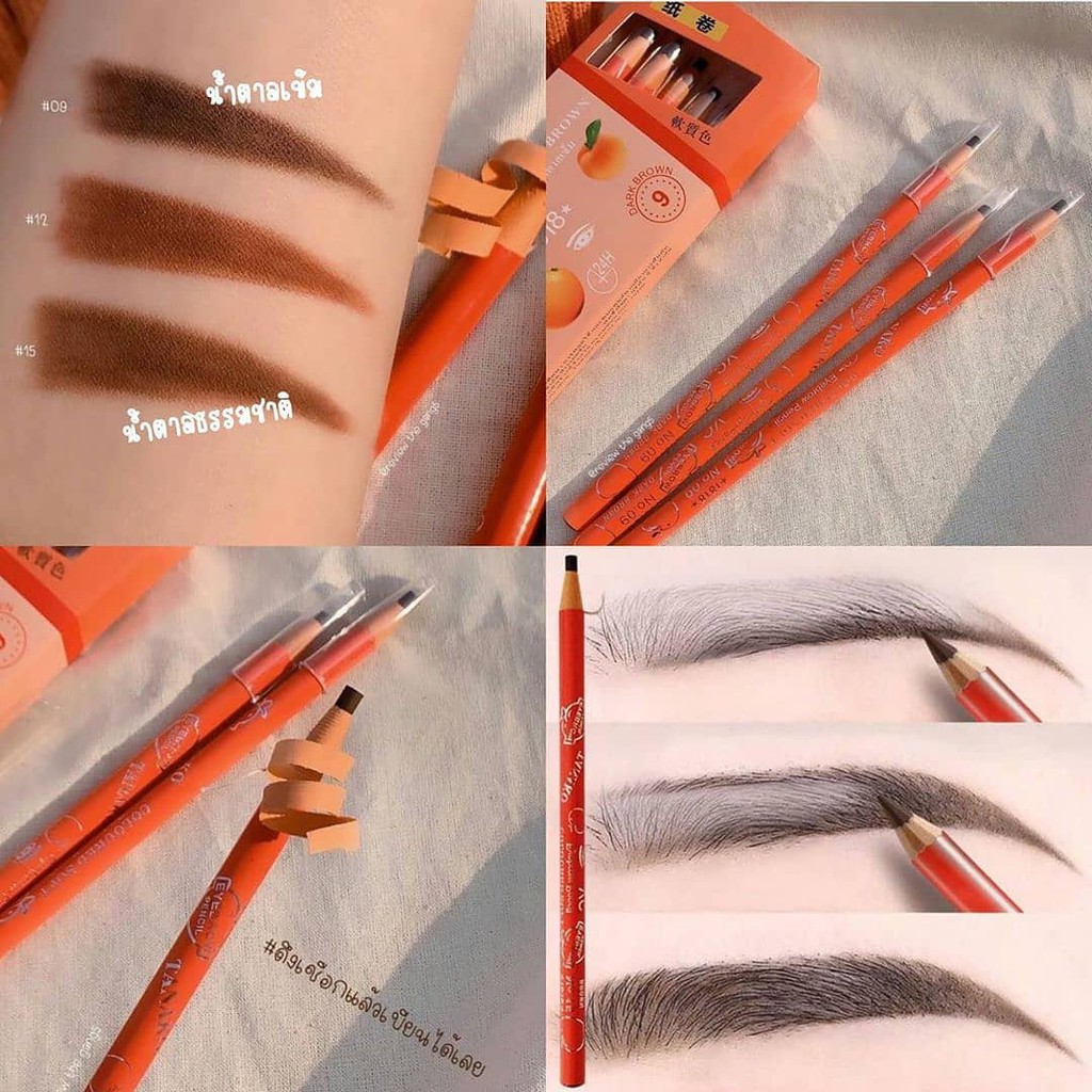 🌈Chì Xé kẻ Mày #Tanako #Red_Brown