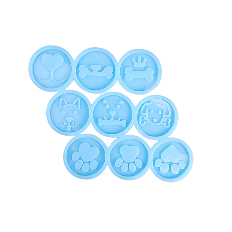 Khuôn Silicone 15 Ngăn Làm Đế Điện Thoại Epoxy Resin Hình Tròn