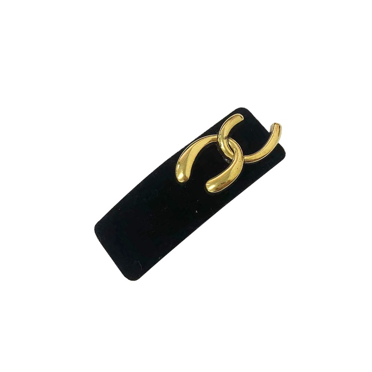 Kẹp Tóc Nhung Đen Đính Ngọc Trai Nhân Tạo Thời Trang Dành Cho Nữ