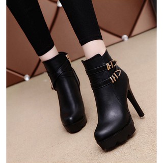 Giày Boot nữ cao gót thời trang B083