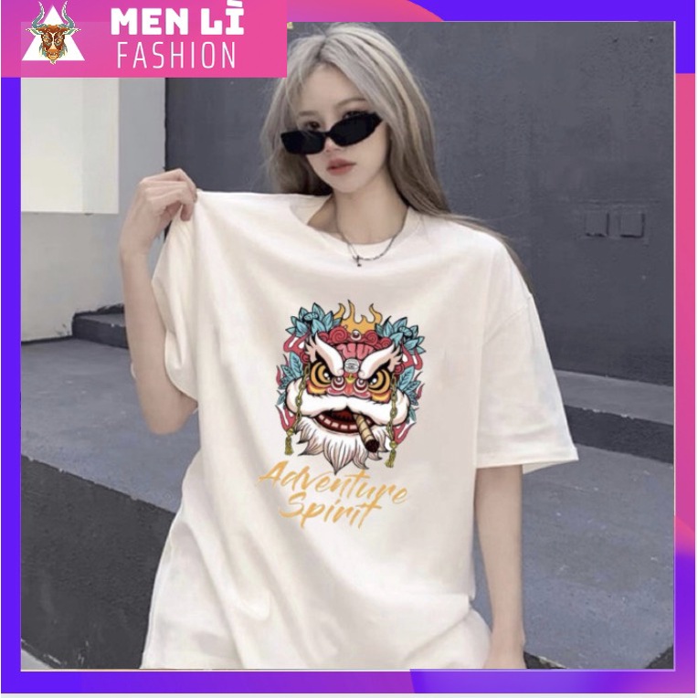 Áo Thun Unisex Nam Nữ Form Rộng Tay Lỡ LÂN SƯ RỒNG, trending xu hướng Tết 2022, Men Lì Fashion AT94
