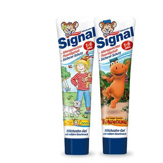 Kem đánh răng cho trẻ nuốt được signal