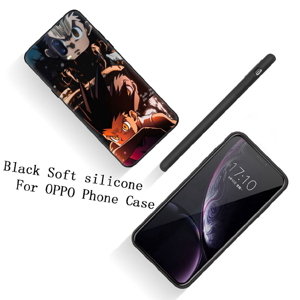 Ốp điện thoại silicone dẻo viền đen in hình anime hunter x hunter cho OPPO RENO 3 PRO K5 K3 REALME 5 PRO X Q XT X2 X50