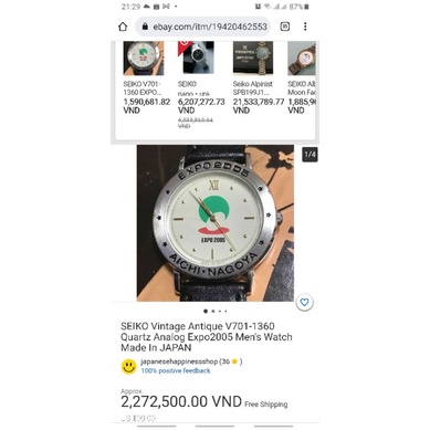 Đồng hồ nam SEIKO - Expo 2005 Made in JAPAN