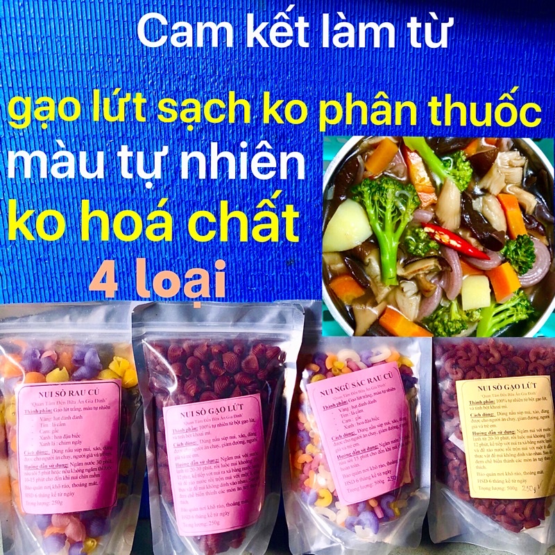 Nui sò chữ C gạo lứt rau củ sạch không hóa chất eat clean ăn kiêng giảm cân thực dưỡng keto healthy tiểu đường detox