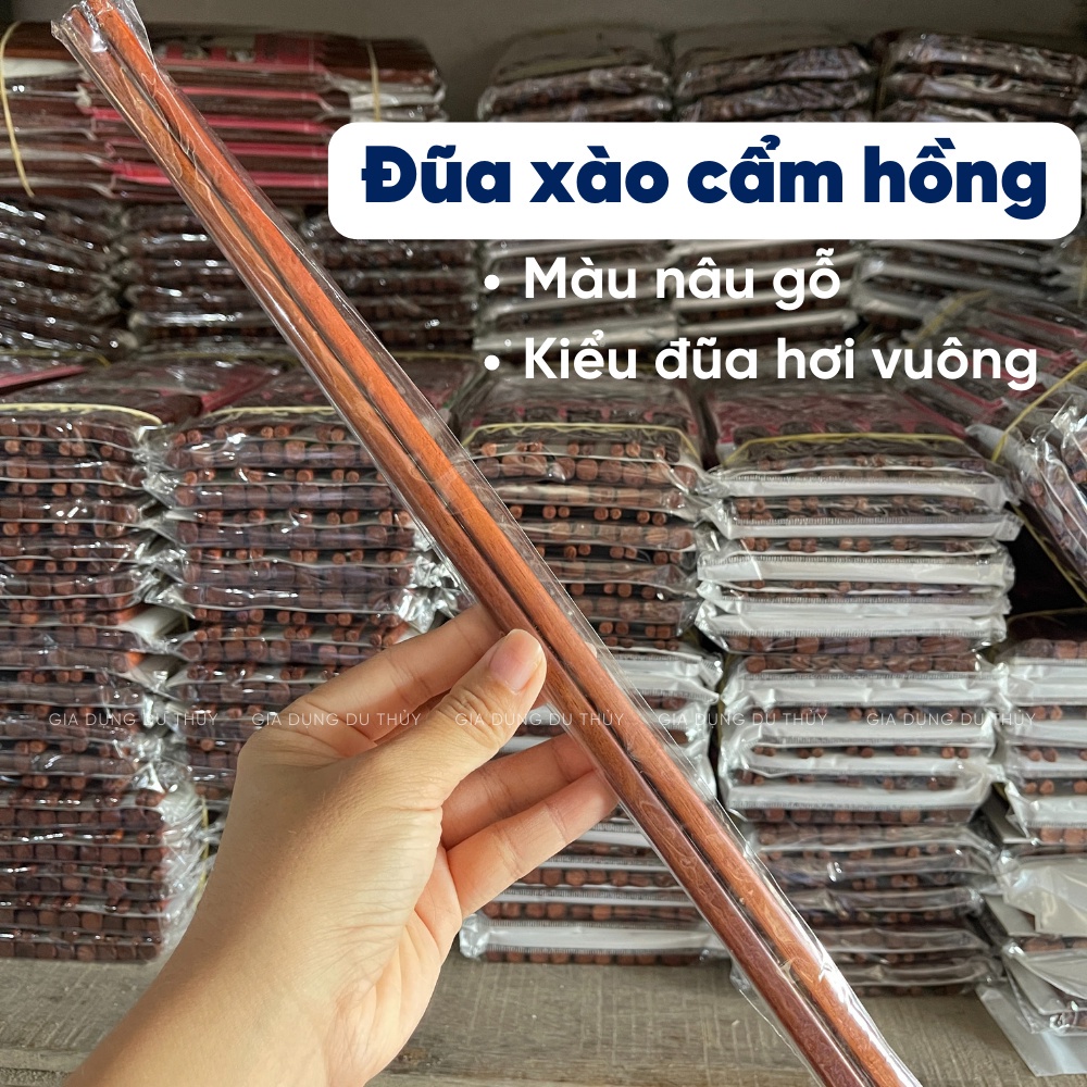 Đũa gỗ dài dùng chiên xào nấu thức ăn không sợ văng bắn dầu mỡ chất liệu gỗ tự nhiên an toàn sức khỏe - ĐŨA XÀO