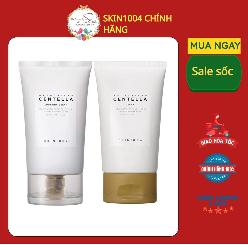 Skin1004 - Kem dưỡng rau má Madagascar Skin1004 Centella Asiatica Cream cho da dầu và da khô