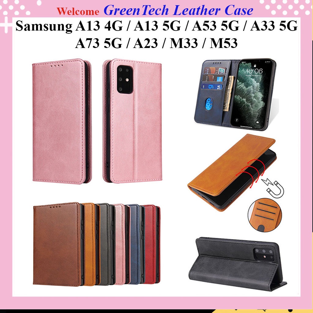 Bao da Samsung Galaxy A13 4G, A13 5G, A53 5G, A33 5G, A73 5G, A23, M33, M53 dạng ví nắp gập từ tính hít nam châm