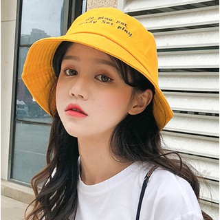 Nón Bucket Vàng Xinh Xắn Set Play
