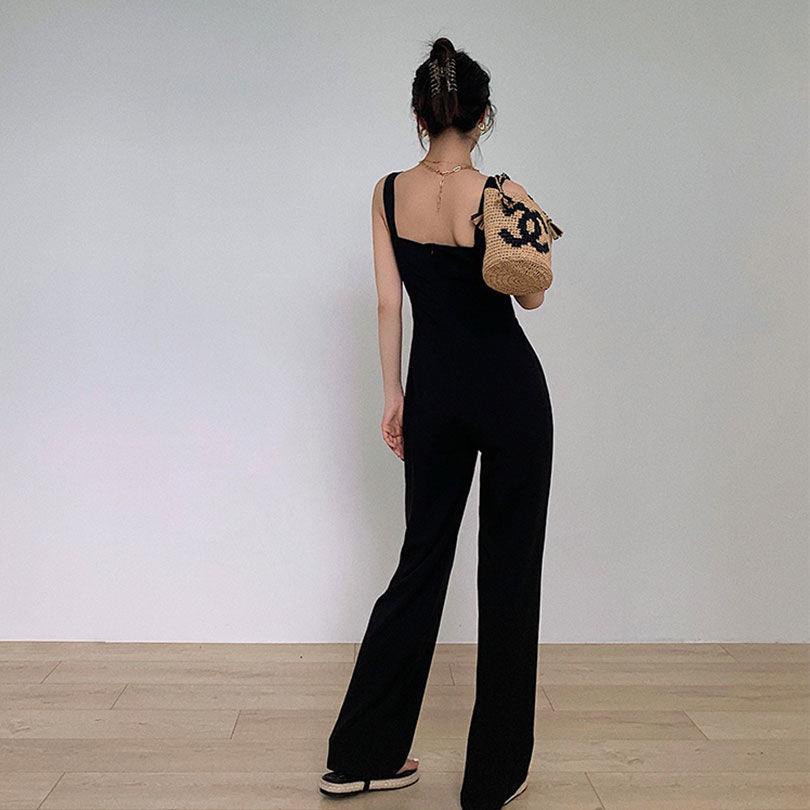 Jumpsuit Ống Rộng Lưng Cao Thời Trang Mùa Hè Hàng Mới 2022