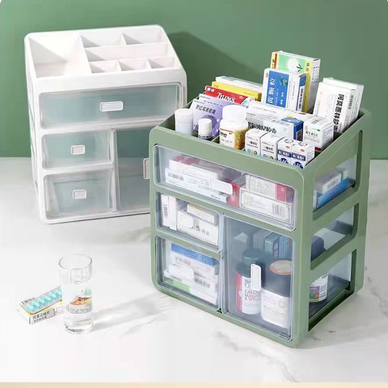 Hộp Bảo Quản Thuốc Gia đình Ngăn Kéo Hộp Thuốc Sơ Cứu Hộ Gia đình Hộp đựng Thuốc Dung Tích Lớn Hộp Bảo Quản Thuốc