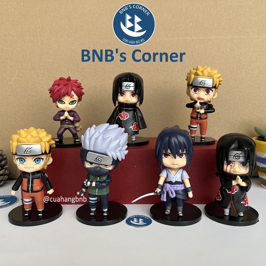 Mô hình nhân vật Naruto cao 8-10cm
