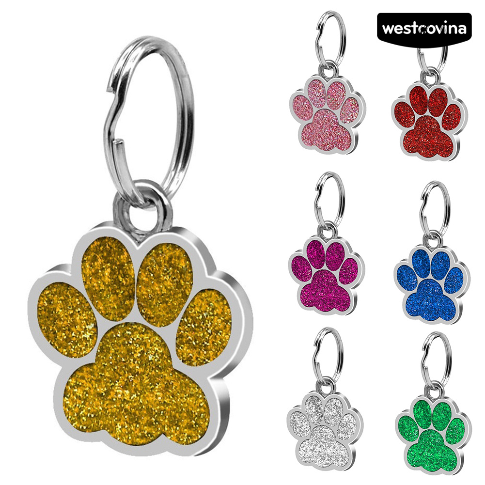 Thẻ Tên Hình Dấu Chân Cho Thú Cưng Siêu Bền