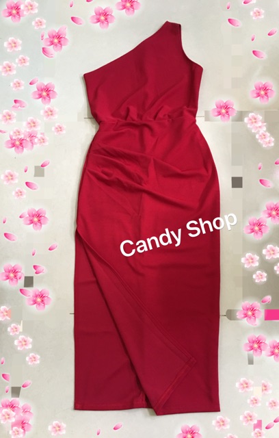 Đầm body dạ hội lệch vai xẻ tà sang trọng + Ảnh thật | BigBuy360 - bigbuy360.vn