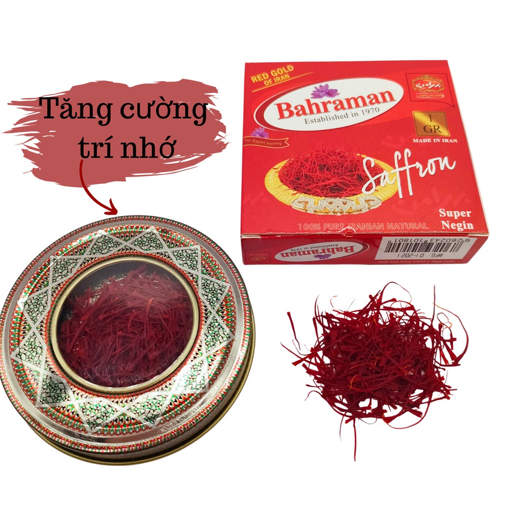 SAFFRON BAHRAMAN Nhụy Hoa Nghệ Tây 1g hàng chính hãng, ảnh tự chụp | BigBuy360 - bigbuy360.vn