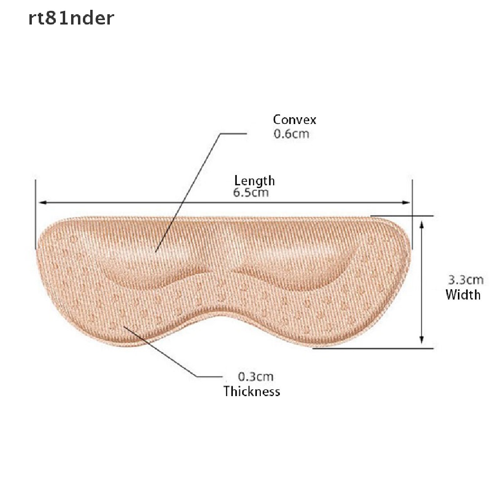 Set 2 / 4 Cặp Miếng Dán Gót Giày Cao Gót Mềm Mại Tự Dính