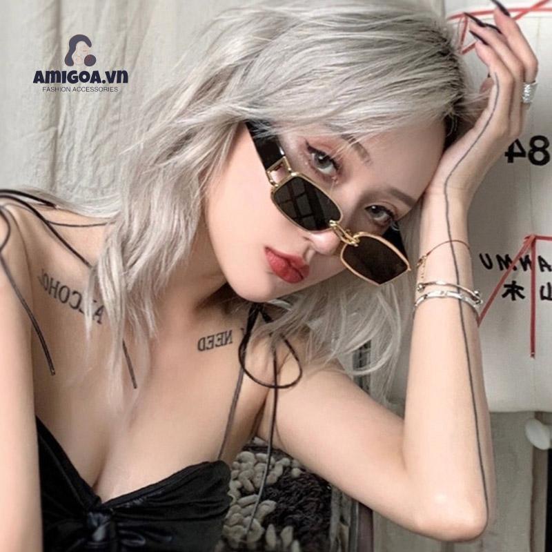 Kính Mát Gọng Vuông Nhỏ Thời Trang