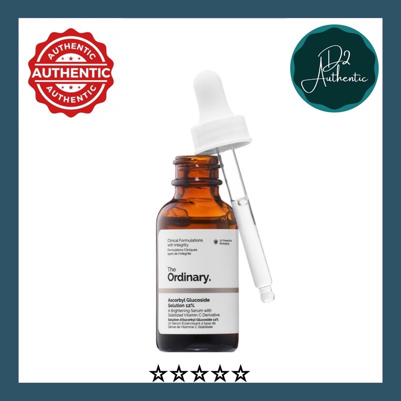 (Auth-kèm Bill)Serum sáng da- Vitamin C - Ascorbyl Glucoside Solution 12% - The Ordinary.