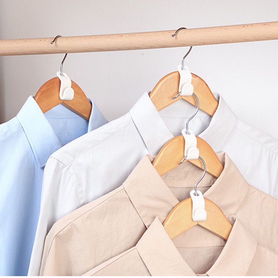 Móc treo quần áo, phụ kiện treo móc quần áo / áo choàng bằng nhựa mini đa năng tiết kiệm không gian tiện lợi