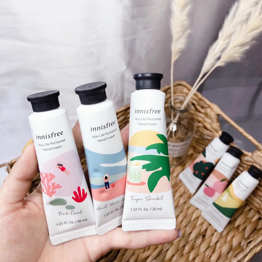 Kem Dưỡng Da Tay Innisfree Jeju Life Perfumed Hand Cream 30ml Mẫu Mới