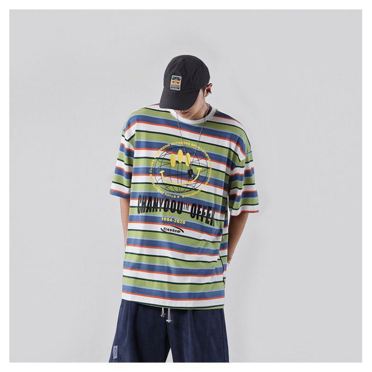 Áo Thun Unisex Tay Lỡ Form Rộng Phông Cách Hàn Quốc Freesize