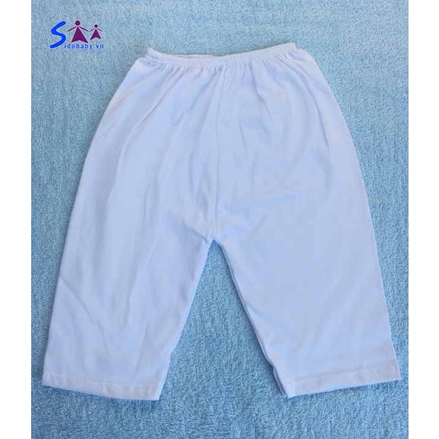 Quần dài sơ sinh Bossini màu trắng cho bé từ 3 - 22kg