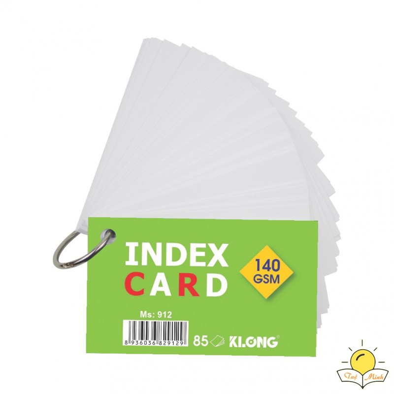 Tập thẻ Index Card A7 học ngoại ngữ tiện lợi, Thẻ ghi nhớ Klong MS 912