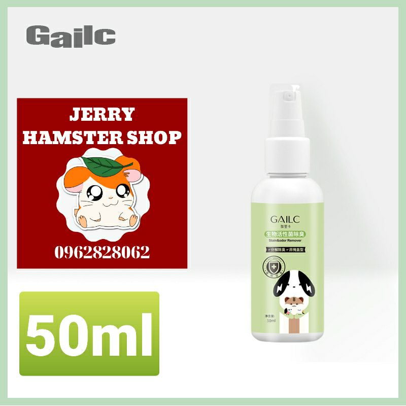 Xịt khử mùi,vi khuẩn Gailc cho hamster,thỏ,chuột lang và thú cưng nhỏ