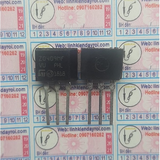 5 sản phẩm Thysistor 2 chiều 0.2W 600V 4A Z0409MF/NF ZO9MF/NF ZO409 Z0409