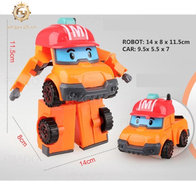 Bộ Đồ Chơi Xe Hơi Biến Hình Robot Trong Phim Hoạt Hình Hàn Quốc 6 Trong 1