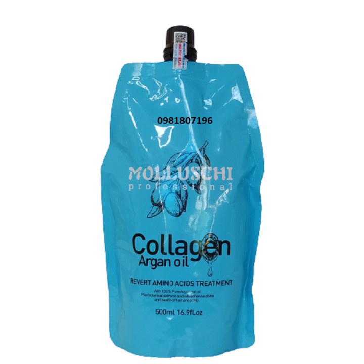 HẤP Ủ PHỤC HỒI COLLAGEN MOLLUSCHI ITALIA - 500ml