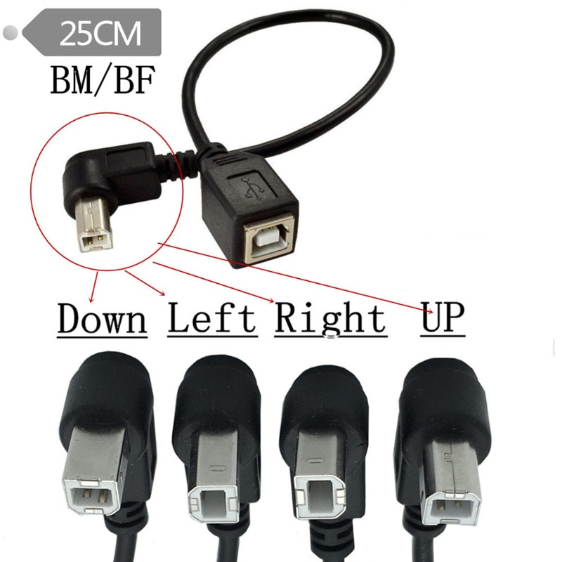 Cáp Mở Rộng Cổng Usb2.0 B Đực Sang B Cái 4 Góc Cho Máy In
