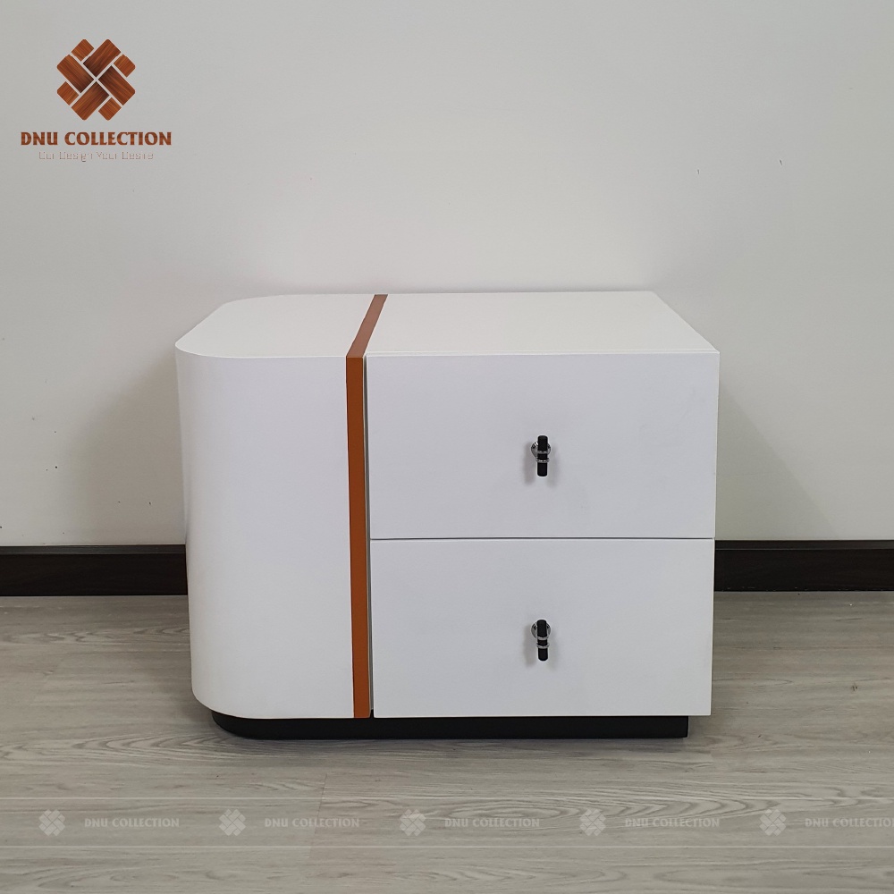 Tủ đầu giường Dnudecor present gỗ mdf phủ melamine phong cách hiện đại hitech