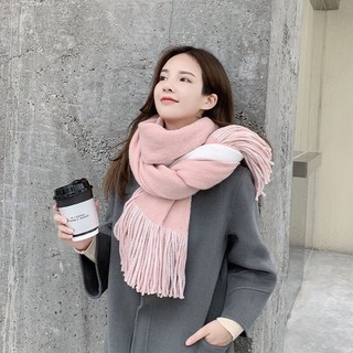 [KEM STORE] [Siêu Rẻ] Khăn Len 2 Mặt Unisex Hàn Quốc Tông Màu Pastel